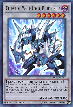 Celestial Wolf Lord, Blue Sirius [MP14-EN183] Ultra Rare | GnG Games