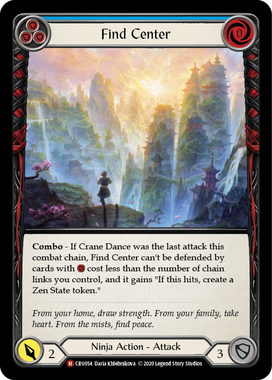 Find Center [CRU054] 1st Edition Rainbow Foil | GnG Games