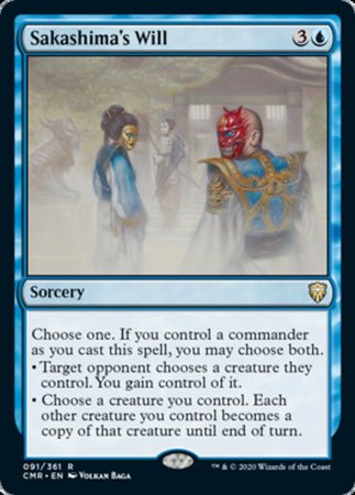 Sakashima's Will [Commander Legends] | GnG Games