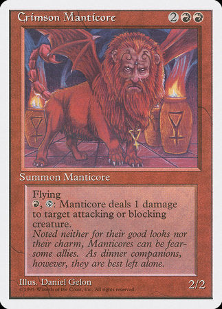 Crimson Manticore [Fourth Edition] | GnG Games