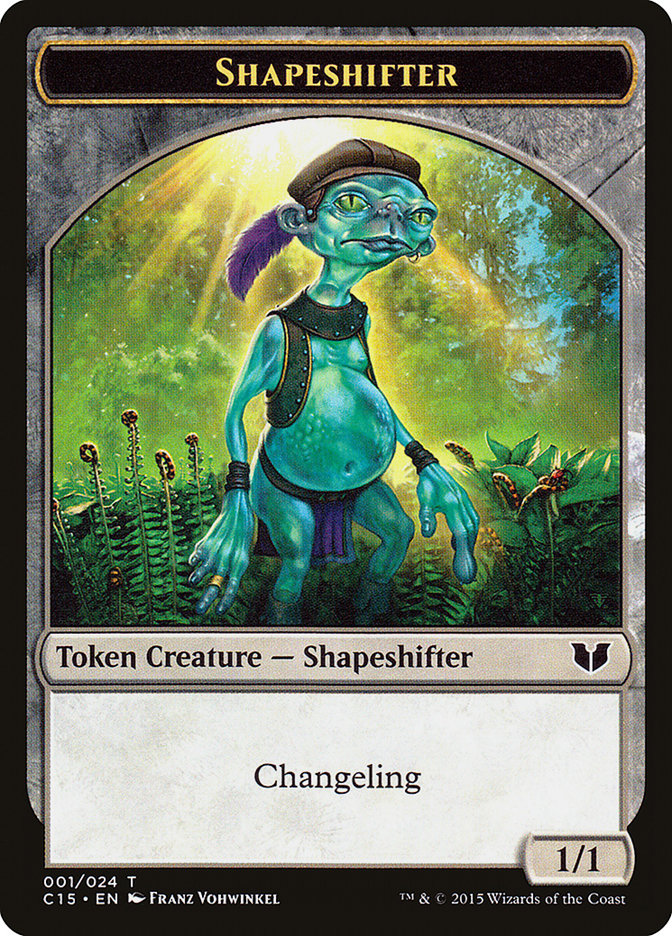 Elemental Shaman // Shapeshifter Double-Sided Token [Commander 2015 Tokens] | GnG Games