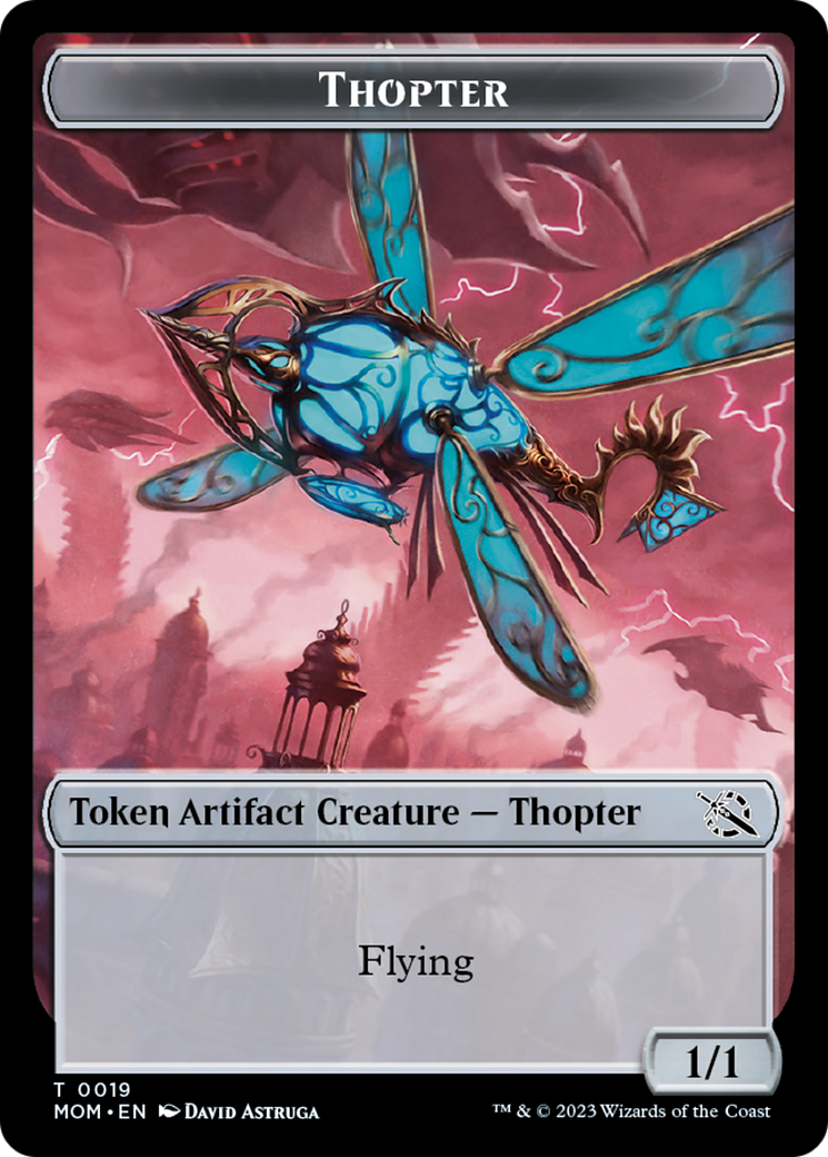 Thopter // Beast Double-Sided Token [March of the Machine Commander Tokens] | GnG Games