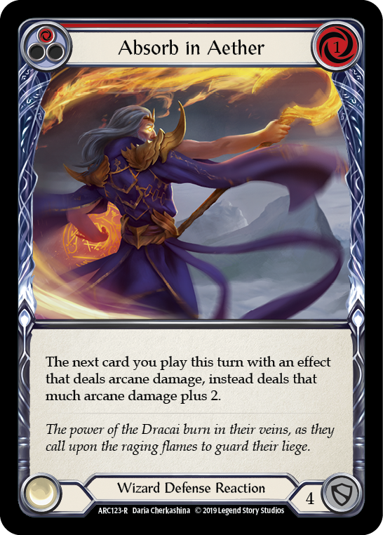 Absorb in Aether (Red) [ARC123-R] 1st Edition Normal | GnG Games