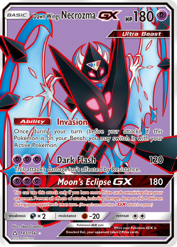 Dawn Wings Necrozma GX (143/156) [Sun & Moon: Ultra Prism] | GnG Games