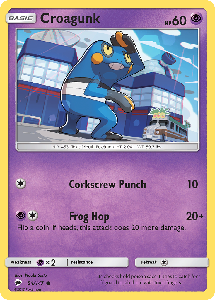 Croagunk (54/147) [Sun & Moon: Burning Shadows] | GnG Games