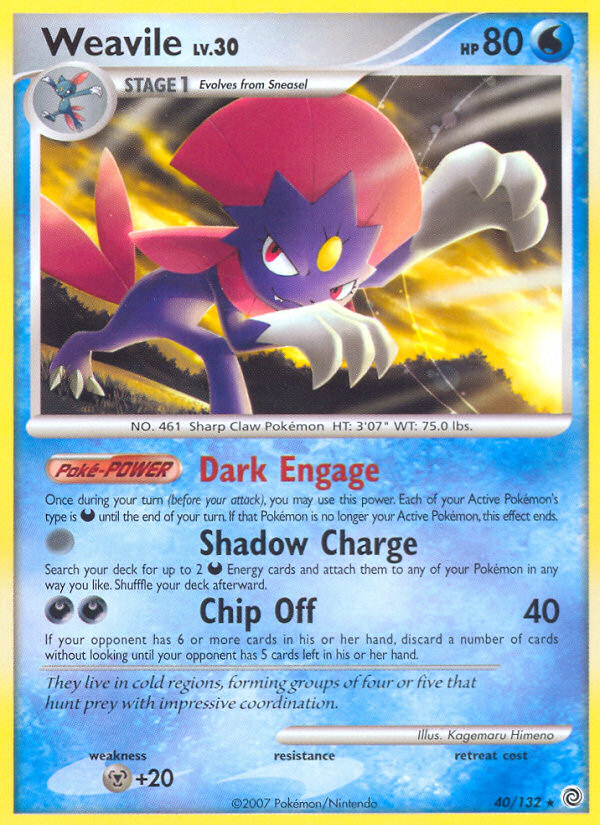 Weavile (40/132) [Diamond & Pearl: Secret Wonders] | GnG Games