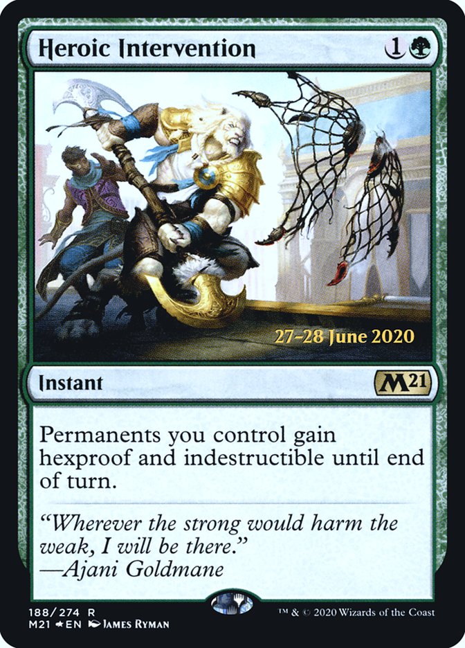 Heroic Intervention  [Core Set 2021 Prerelease Promos] | GnG Games