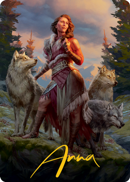 Arlinn, the Pack's Hope 1 Art Card (Gold-Stamped Signature) [Innistrad: Midnight Hunt Art Series] | GnG Games