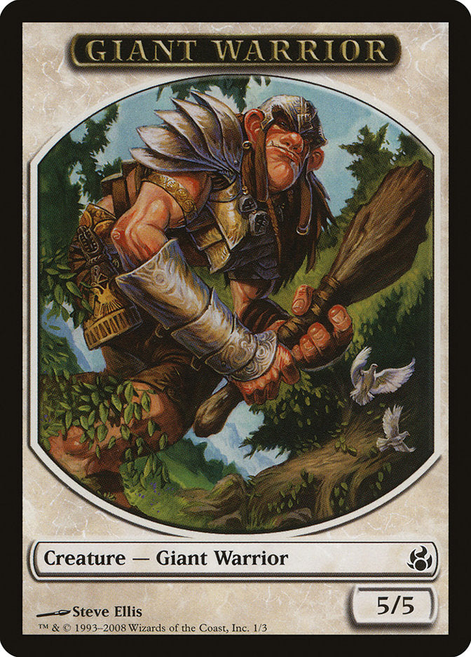 Giant Warrior [Morningtide Tokens] | GnG Games