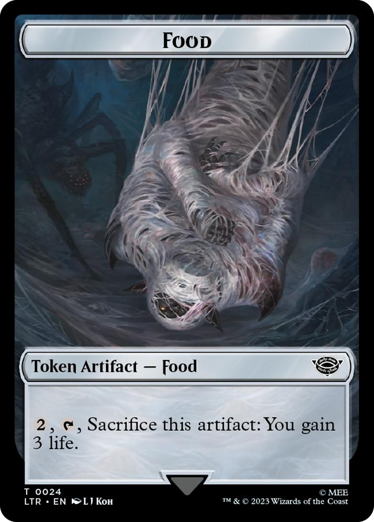 Tentacle // Food (0024) Double-Sided Token (Surge Foil) [The Lord of the Rings: Tales of Middle-Earth Tokens] | GnG Games