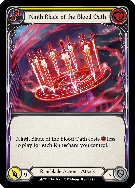 Ninth Blade of the Blood Oath [ARC082-S] 1st Edition Rainbow Foil | GnG Games