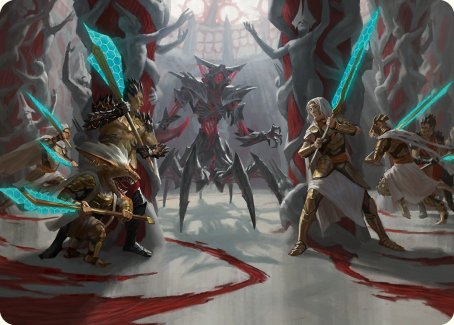 Goldwardens' Gambit Art Card [Phyrexia: All Will Be One Art Series] | GnG Games