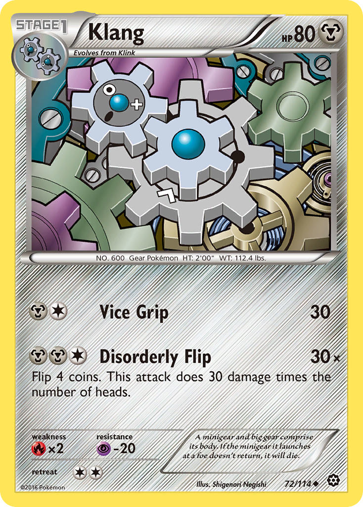 Klang (72/114) [XY: Steam Siege] | GnG Games