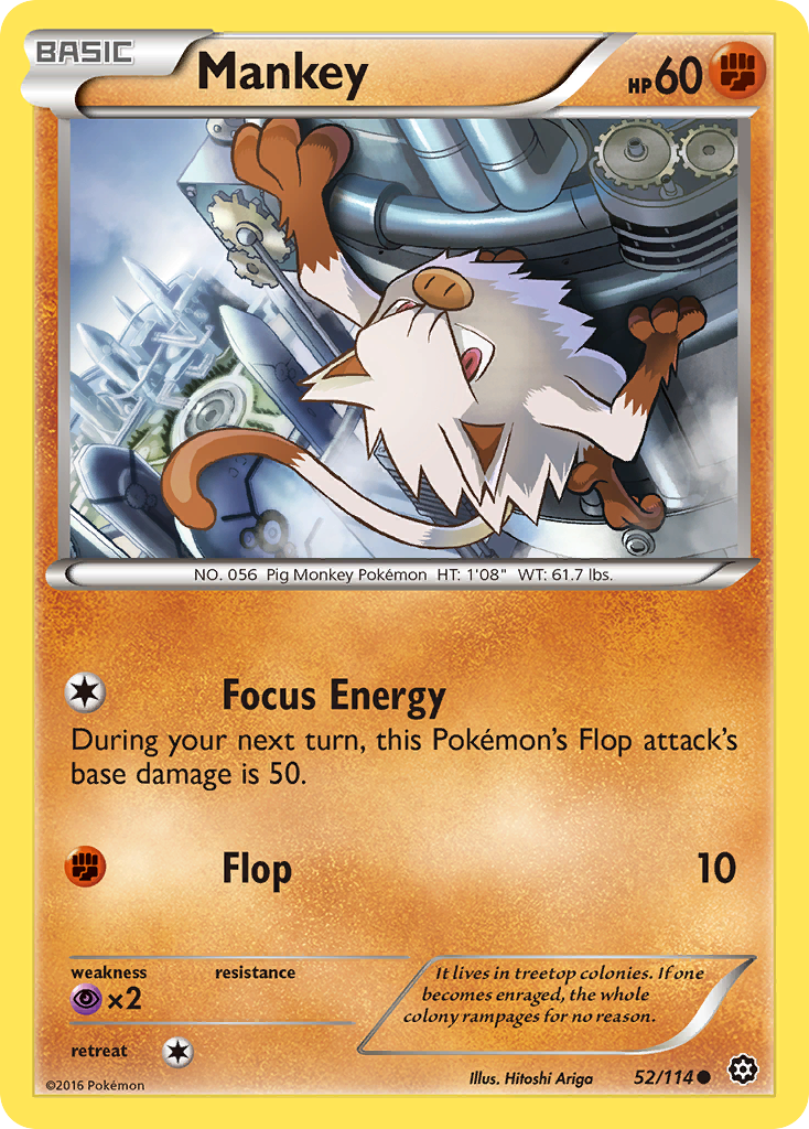 Mankey (52/114) [XY: Steam Siege] | GnG Games