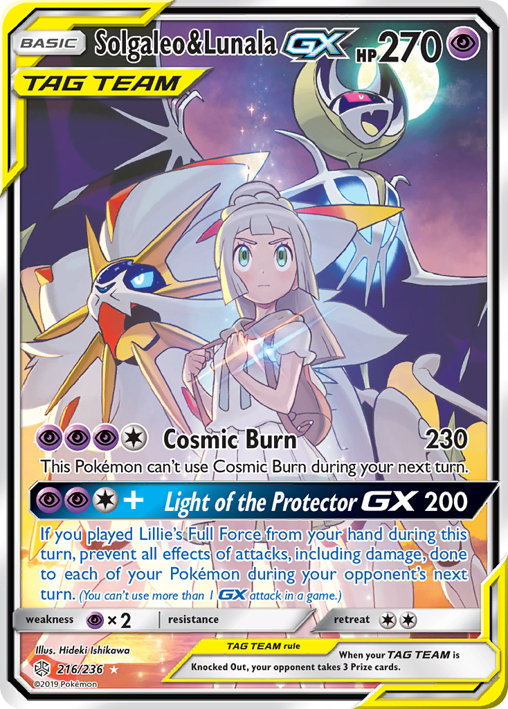 Solgaleo & Lunala GX (216/236) [Sun & Moon: Cosmic Eclipse] | GnG Games