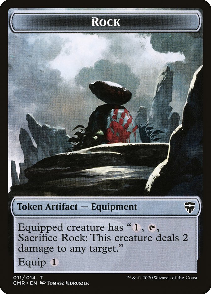 Rock Token [Commander Legends Tokens] | GnG Games