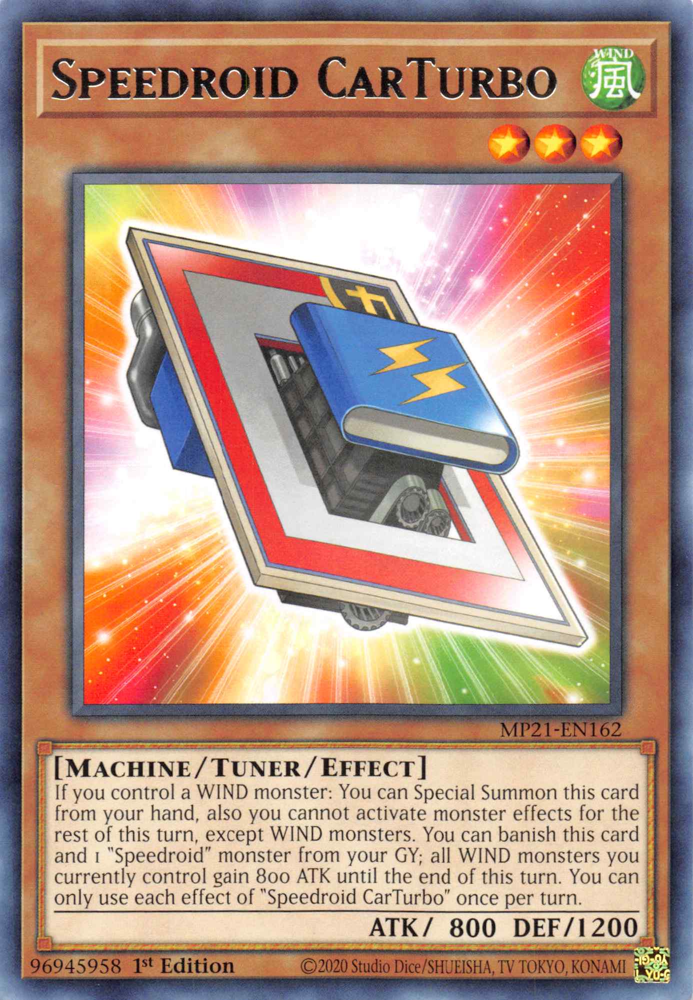 Speedroid CarTurbo [MP21-EN162] Rare | GnG Games