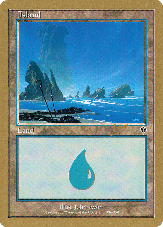 Island (rl336) (Raphael Levy) [World Championship Decks 2002] | GnG Games