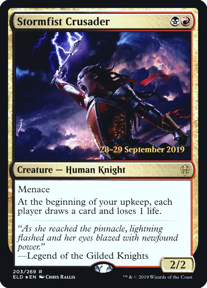 Stormfist Crusader  [Throne of Eldraine Prerelease Promos] | GnG Games