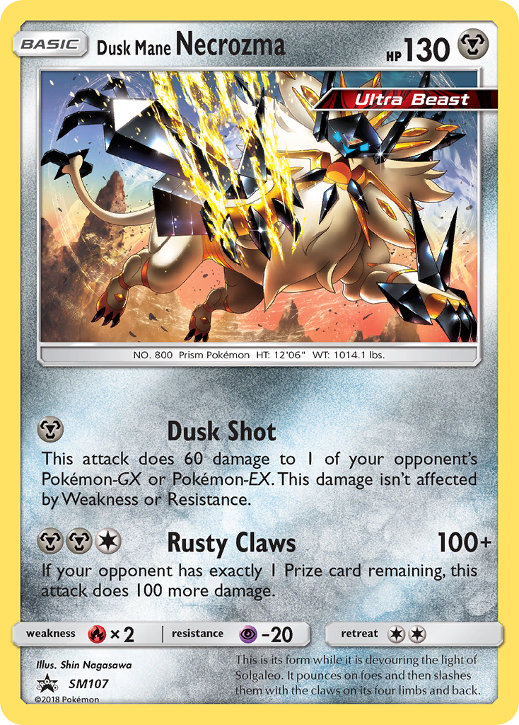 Dusk Mane Necrozma (SM107) [Sun & Moon: Black Star Promos] | GnG Games