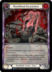 Runeblood Incantation (Yellow) [EVR108] (Everfest)  1st Edition Extended Art Rainbow Foil | GnG Games