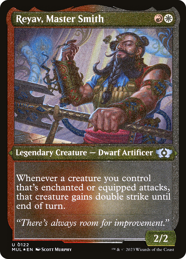 Reyav, Master Smith (Foil Etched) [Multiverse Legends] | GnG Games