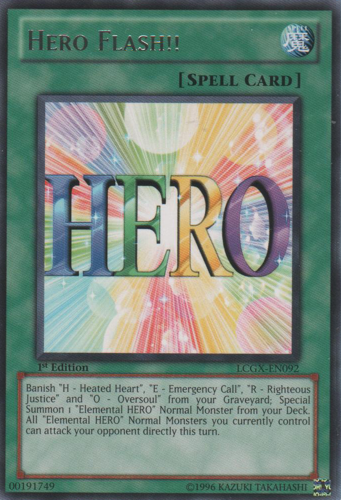 Hero Flash!! [LCGX-EN092] Rare | GnG Games