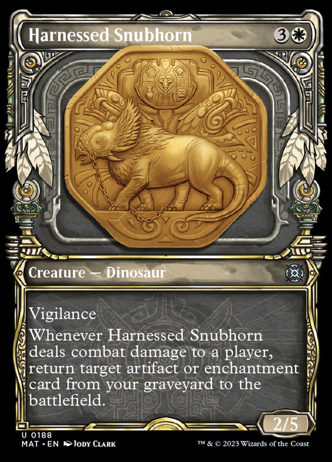 Harnessed Snubhorn (Showcase Halo Foil) [March of the Machine: The Aftermath] | GnG Games