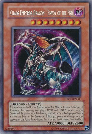 Chaos Emperor Dragon - Envoy of the End [IOC-EN000] Secret Rare | GnG Games