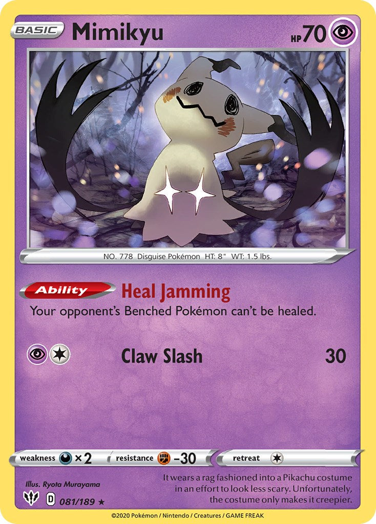 Mimikyu (081/189) (Cosmos Holo) [Sword & Shield: Darkness Ablaze] | GnG Games