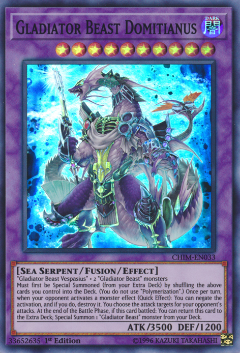 Gladiator Beast Domitianus [CHIM-EN033] Super Rare | GnG Games