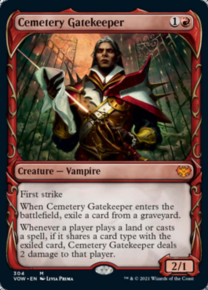 Cemetery Gatekeeper (Showcase Fang Frame) [Innistrad: Crimson Vow] | GnG Games