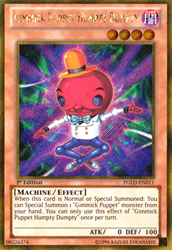 Gimmick Puppet Humpty Dumpty [PGLD-EN011] Gold Secret Rare | GnG Games