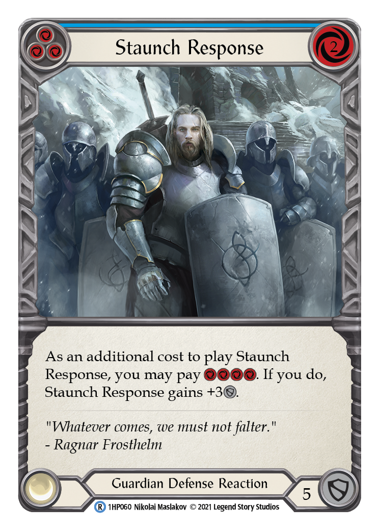 Staunch Response (Blue) [1HP060] | GnG Games