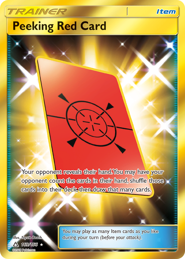 Peeking Red Card (169/156) [Sun & Moon: Ultra Prism] | GnG Games