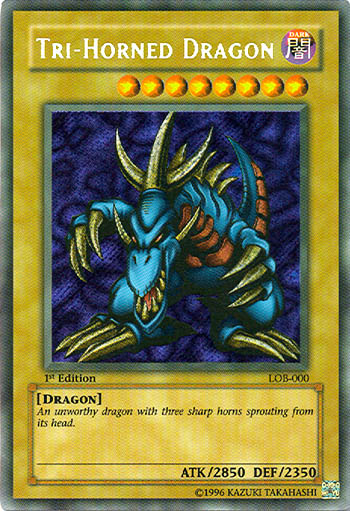 Tri-Horned Dragon [LOB-000] Secret Rare | GnG Games