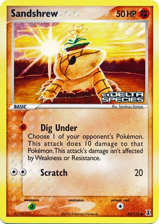 Sandshrew (82/113) (Stamped) [EX: Delta Species] | GnG Games