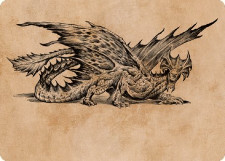 Ancient Brass Dragon Art Card (49) [Commander Legends: Battle for Baldur's Gate Art Series] | GnG Games