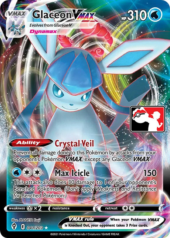 Glaceon VMAX (041/203) [Prize Pack Series One] | GnG Games