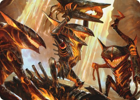 Gleeful Demolition Art Card [Phyrexia: All Will Be One Art Series] | GnG Games