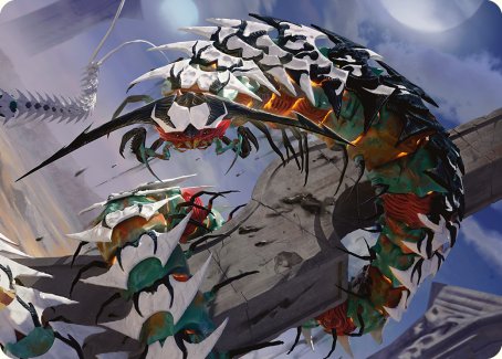 Atraxa's Skitterfang Art Card [Phyrexia: All Will Be One Art Series] | GnG Games