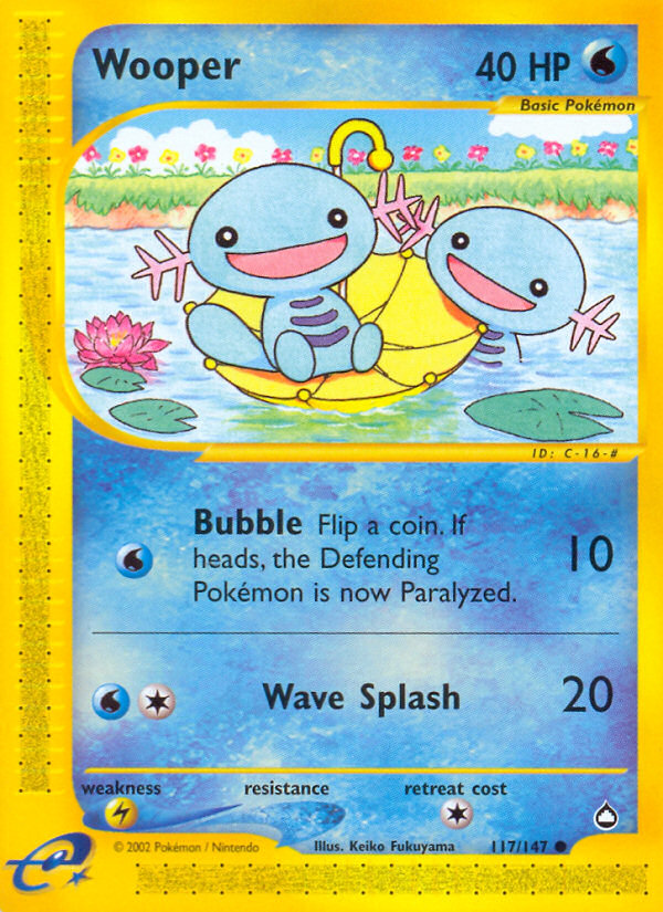 Wooper (117/147) [Aquapolis] | GnG Games