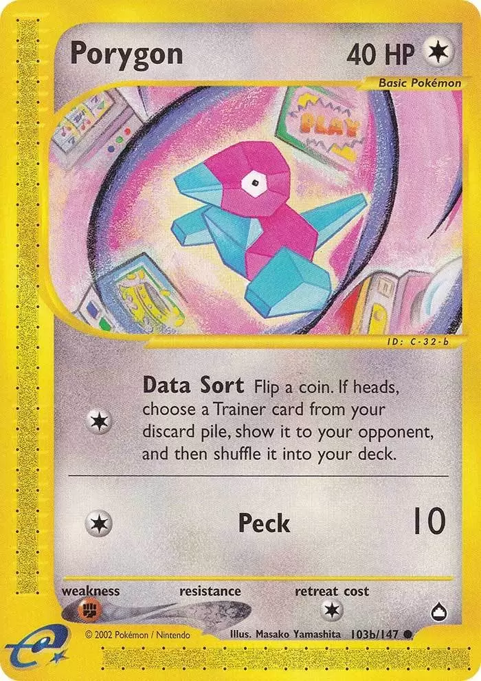 Porygon (103b/147) [Aquapolis] | GnG Games