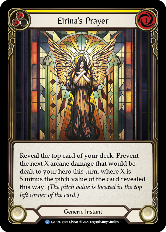 Eirina's Prayer (Yellow) [ARC174] Unlimited Edition Rainbow Foil | GnG Games