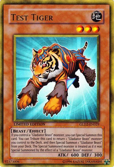 Test Tiger [GLD2-EN029] Ultra Rare | GnG Games