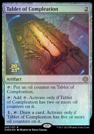 Tablet of Compleation [Phyrexia: All Will Be One Prerelease Promos] | GnG Games