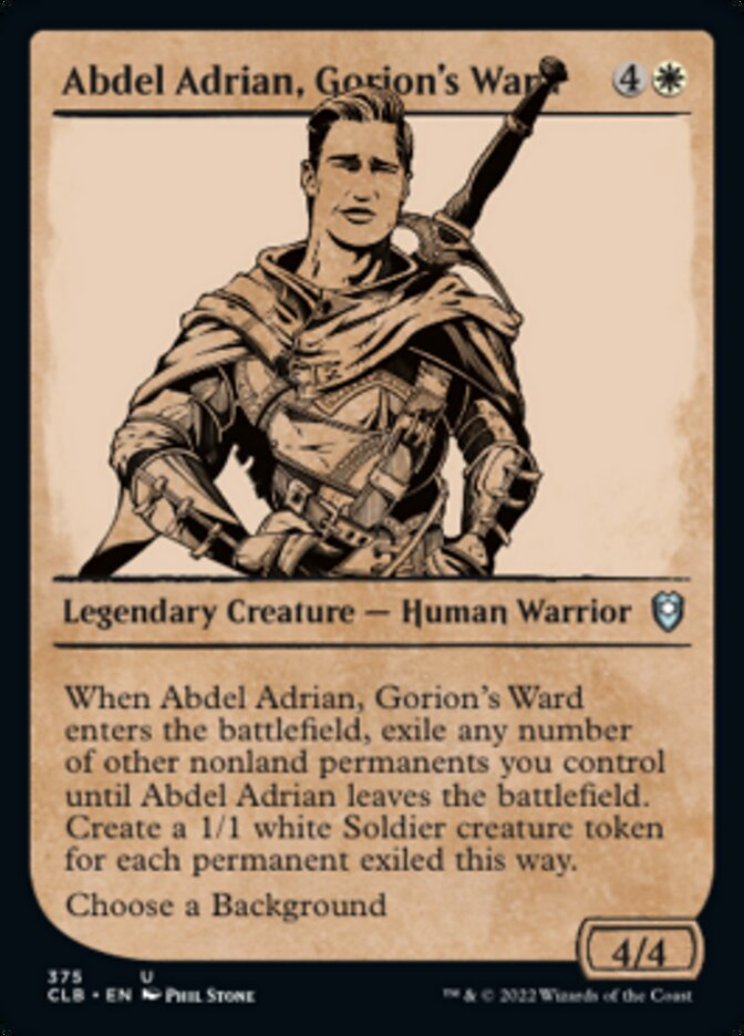 Abdel Adrian, Gorion's Ward (Showcase) [Commander Legends: Battle for Baldur's Gate] | GnG Games