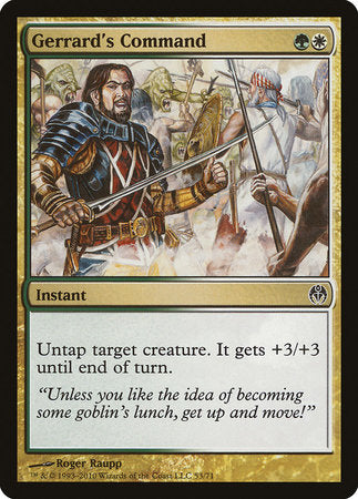 Gerrard's Command [Duel Decks: Phyrexia vs. the Coalition] | GnG Games