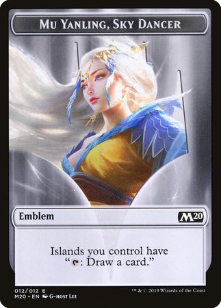 Emblem - Mu Yanling, Sky Dancer [Core Set 2020 Tokens] | GnG Games