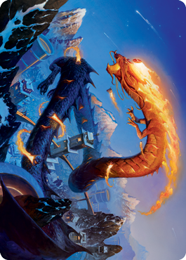 Atsushi, the Blazing Sky 1 Art Card [Kamigawa: Neon Dynasty Art Series] | GnG Games